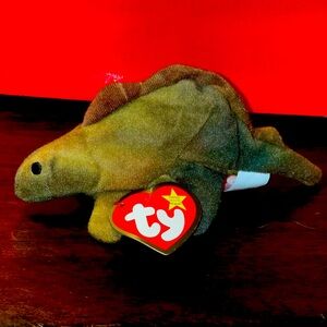 NWT Ty Beanie Baby Teenie Beanie Baby Steg the Stegosaurus from McDonald’s